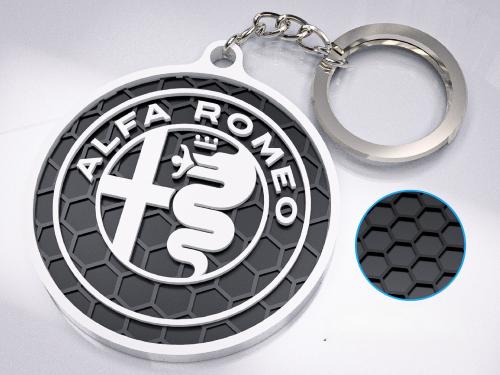 Alfa Romeo nyckelring 3d nyckelhänge