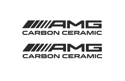 Amg carbon ceramic dekaler sticker 2st