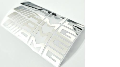 amg dörrhantagsdekaler i krom färg