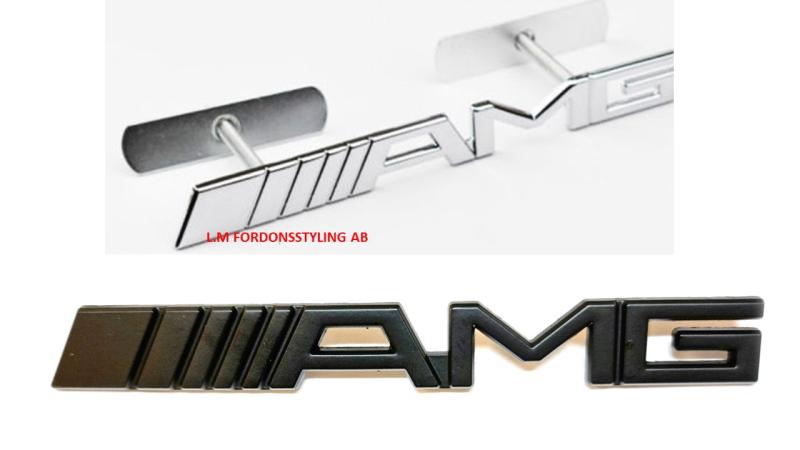 Mercedes AMG logo emblem till grillen. Passar alla MB