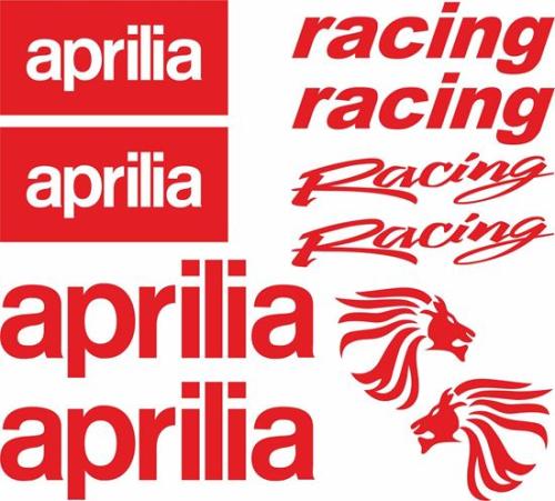 Aprilia dekaler set stickers många storlekar