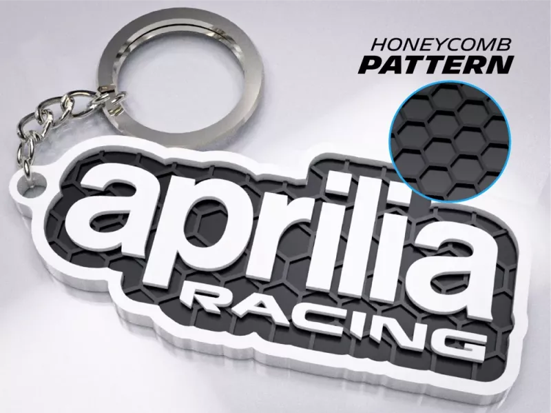 Aprilia Racing Nyckelring | 3D Nyckelhänge