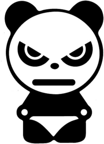 arg panda dekal till bilen