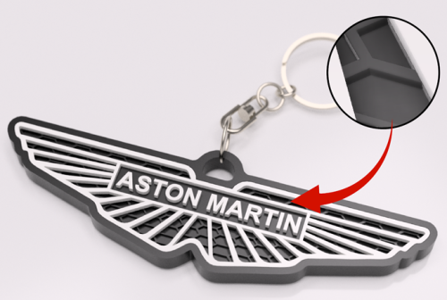 Aston Martin nyckelring nyckelhänge