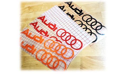 Audi logo dekaler 2st stickers dekal klistermärke