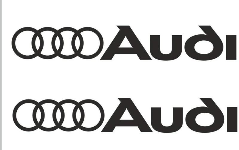 Audi logo dekaler 2st stickers dekal klistermärke