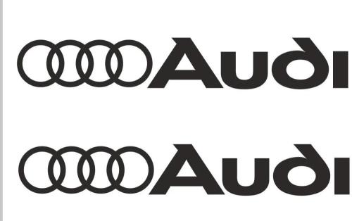 Audi logo dekaler 2st stickers dekal klistermärke