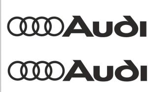 Audi logo dekaler 2st stickers dekal klistermärke