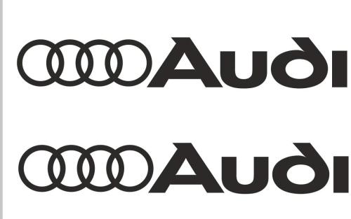 Audi dekal vinyl dekaler stickers till bilen 2st