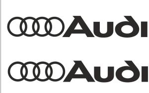 Audi dekal vinyl dekaler stickers till bilen 2st