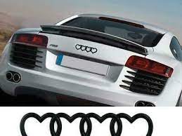 Audi emblem med hjärta Heart emblem bak
