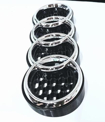 Emblemhållare till Audi, böjd emblem hållare