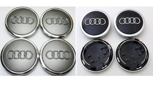 audi logo centrumkåpor navkåpor original
