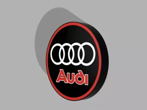 Audi logo nattlampa perfekt till garaget