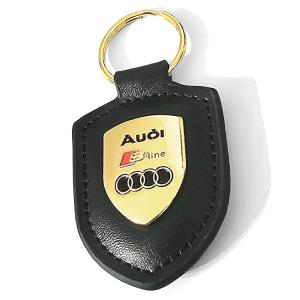 Audi nyckelring nyhet svart läder nyckelhänge