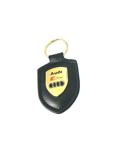 audi nyckelring läder