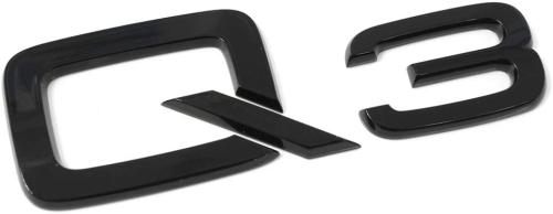 audi q3 logo emblem blank svart