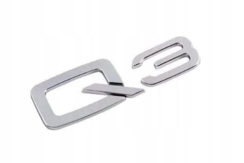 audi q3 logo emblem i silver