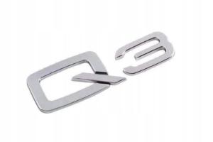 audi q3 logo emblem i silver