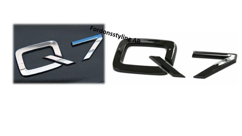 audi q7 emblem i blank svart och silver