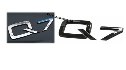 audi q7 emblem i blank svart och silver
