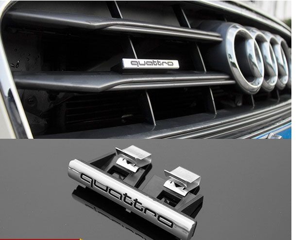Audi Quattro emblem till grillen. Passar alla Audi