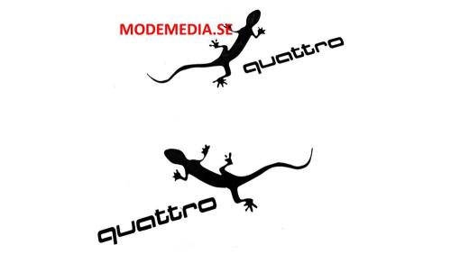 Audi Quattro ödla dekaler 2st stickers