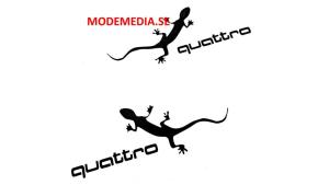 Audi Quattro ödla dekaler 2st stickers