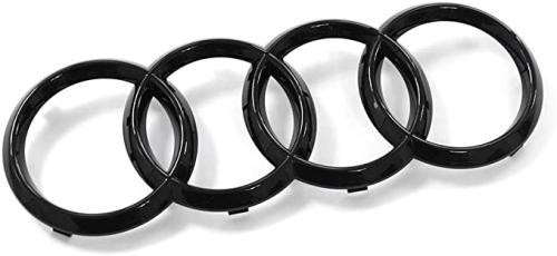 audi ringar blank svart emblem