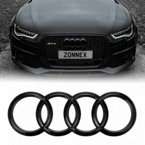 audi ringar emblemt till grillen