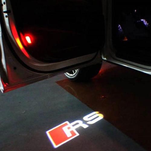 audi rs logo dörrbelysning med hög kvalite