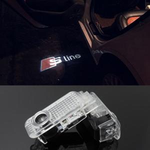 Audi Sline s line logo dörrbelysning dörrlampor
