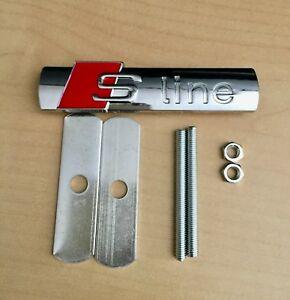 audi sline logo emblem till grillen universal modell