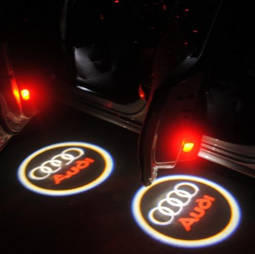 audi dörrlampor dörrbelysning shadow light med logo