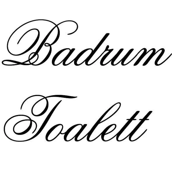 Toalett badrum dekal wc stickers dekaler