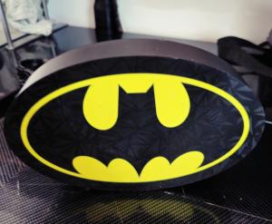 Batman logo nattlampa nattbelysning