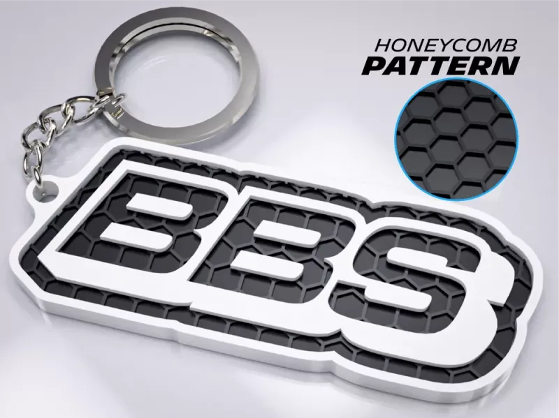 BBS logo Nyckelring | 3D Nyckelhänge