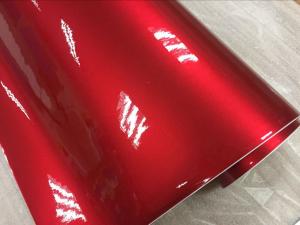 Blank röd metallic vinyl folie 1,5 meter