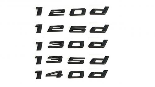 bmw 120d 125d 130d 135d 140d emblem i svart