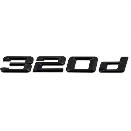 bmw 320d emblem i svart