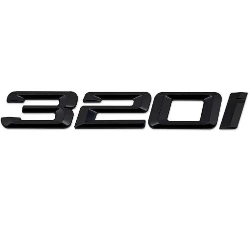 bmw 320i emblem i svart