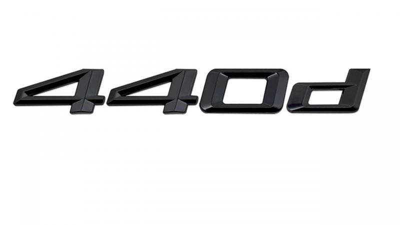 bmw 440d emblem i svart