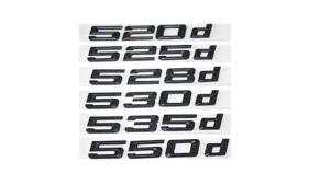 bmw 5 serie diesel emblem i blank svart