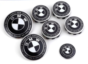 bmw 50th anniversary svart vit emblem till bilen