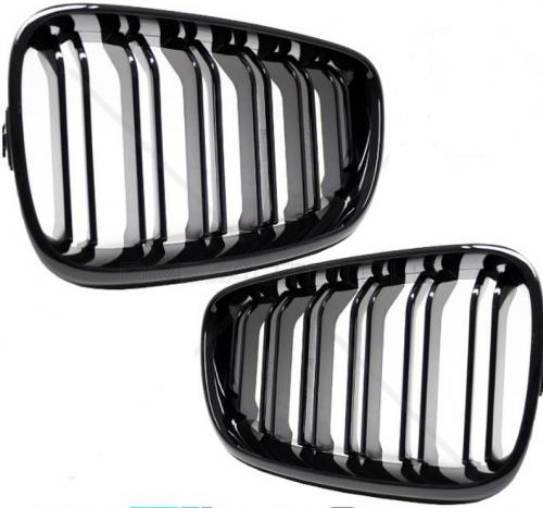 bmw f22 f23 grill njurar i blank svart