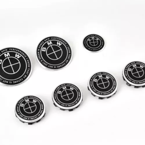 bmw helsvart emblem 50 ars jubileum