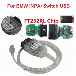 BMW USB K+CAN INPA bildiagnostik felkodsläsare