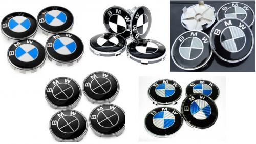 bmw  logo centrumkapor i flera färger
