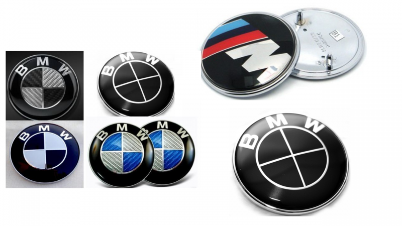 BMW logo emblem i flera färger till motorhuv baklucka