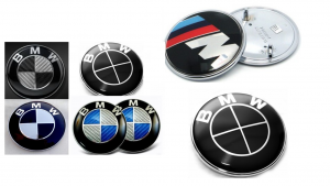 bmw logo emblem alla farger m carbon svart